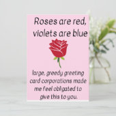 Cartes Pour Fêtes Annuelles Roses are red... (Debout devant)