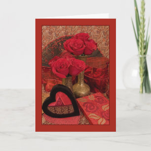 Cartes Pour Fêtes Annuelles Roses bornés II