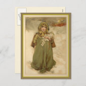 Cartes Pour Fêtes Annuelles Roses de Noël (Devant / Derrière)