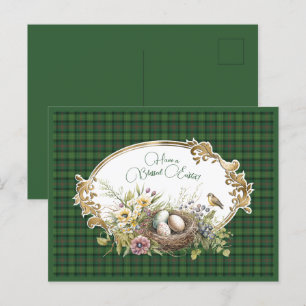 Cartes Pour Fêtes Annuelles Ross Chasse Ancien Tartan écossais Pâques