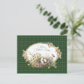 Cartes Pour Fêtes Annuelles Ross Chasse Ancien Tartan écossais Pâques (Debout devant)