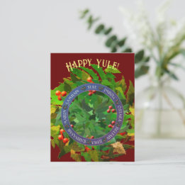 Cartes Pour Fêtes Annuelles Roue d'hiver de l'année