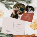 Cartes Pour Fêtes Annuelles Rouge Boho Polka Point Noël Trois Photo<br><div class="desc">Cette carte postale de Noël à pois rouge boho est parfaite pour votre accueil de vacances à la bohème moderne inspiré de la ferme. La police de caractères rustique classique mais délicate dessinée à la main lui donne un aspect terreux vintage tout en le gardant mignon et simple. Les pois...</div>