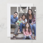 Cartes Pour Fêtes Annuelles Rouge Brossé Script Joyeux Noël Simple 2 Photo (Dos)