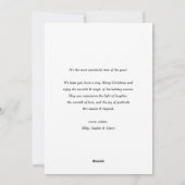 Cartes Pour Fêtes Annuelles Rouge classique Plaid Motif Joyeux Noël Photo (Dos)