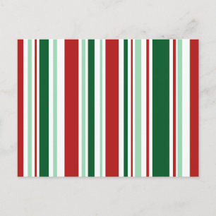 Cartes Pour Fêtes Annuelles Rouge de Noël moderne, vert, blanc
