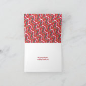 Cartes Pour Fêtes Annuelles Rouge et Turquoise Chien Bones Motif Noël Animaux (Intérieur)