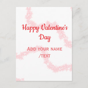 Cartes Pour Fêtes Annuelles Rouge lignes de paillettes joyeuse Saint-Valentin