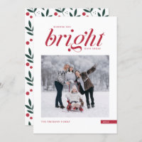 Rouge moderne Script brillant Jours à l'avant phot