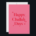 Cartes Pour Fêtes Annuelles Rouge rose vif Joyeux Jours de Challah Funny Hanou<br><div class="desc">© Gorjo Designs. Fait pour vous via la plateforme Zazzle.

// Besoin d'aide pour customiser votre design ? Vous avez d'autres idées ? N'hésitez pas à me contacter (Zoe) directement via le bouton de contact ci-dessous.</div>