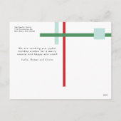 Cartes Pour Fêtes Annuelles Rouge Vert Bleu Bleu Bleu Bleu Bleu Bleu Bleu Bleu (Dos)