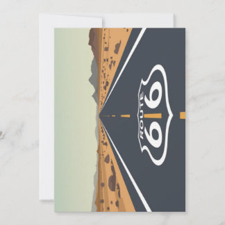 Cartes Pour Fêtes Annuelles Route 66 Desert Road Vintage Travel Art