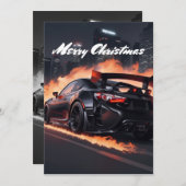 Cartes Pour Fêtes Annuelles Route vers Noël (Devant / Derrière)