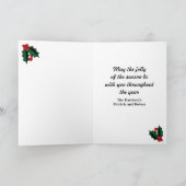 Cartes Pour Fêtes Annuelles Roy le cochon de Noël (Intérieur)