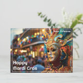 Cartes Pour Fêtes Annuelles 💚 💜 💛 Royal Regalia : Mardi Gras Extravaganza (Debout devant)