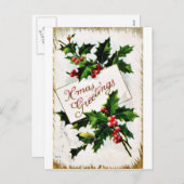 Cartes Pour Fêtes Annuelles rt (Devant / Derrière)