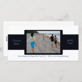 Cartes Pour Fêtes Annuelles Ruban (Devant / Derrière)