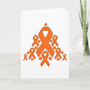 Cartes Pour Fêtes Annuelles Ruban de Noël leucémie