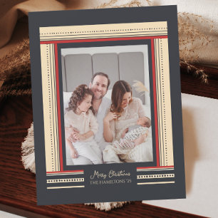 Cartes Pour Fêtes Annuelles Ruban glamour frontière Afrique Noël