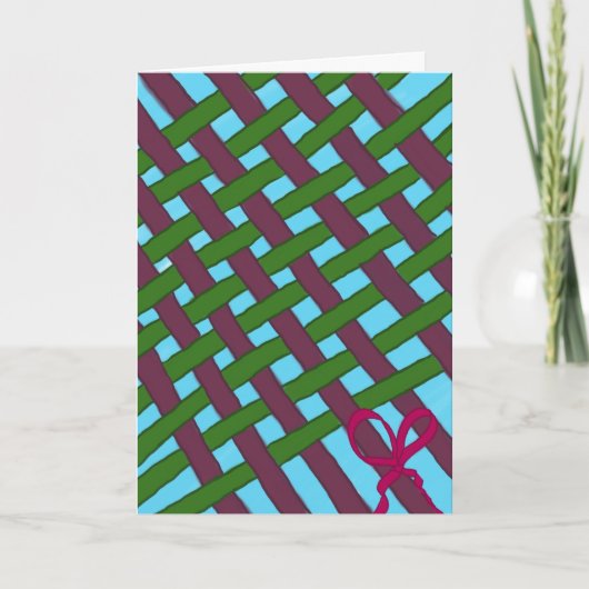 Cartes Pour Fêtes Annuelles Rubans (Devant)