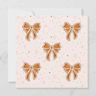 Cartes Pour Fêtes Annuelles Rubans de biscuits de Noël