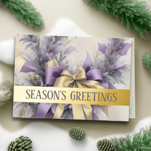 Cartes Pour Fêtes Annuelles Rubans de satin ornementaux Lavande Evergreen