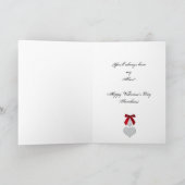 Cartes Pour Fêtes Annuelles -Rubans rouges et coeurs - Saint-Valentin (Intérieur)