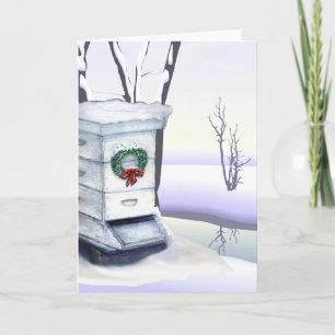 Cartes Pour Fêtes Annuelles ruche de xmas