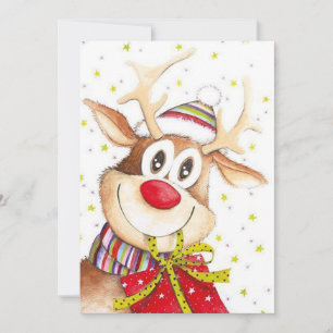 Cartes Pour Fêtes Annuelles Rudolph