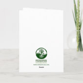 Cartes Pour Fêtes Annuelles Rudolph le Bongo au nez rouge ! (Dos)