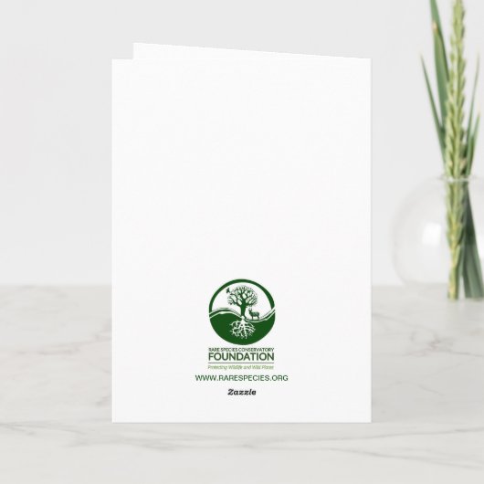 Cartes Pour Fêtes Annuelles Rudolph le Bongo au nez rouge ! (Dos)