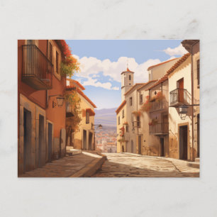 Cartes Pour Fêtes Annuelles Rue historique de la ville espagnole - Terre europ