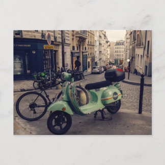 Cartes Pour Fêtes Annuelles Rue pavée de Montmartre à Paris