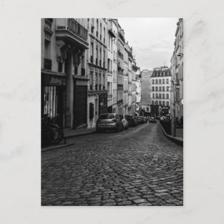 Cartes Pour Fêtes Annuelles Rue pavée de Montmartre à Paris