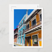 Cartes Pour Fêtes Annuelles Rue portoricaine (Devant / Derrière)