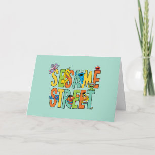 Cartes Pour Fêtes Annuelles Rue Sésame   Sesame Street Type Pals