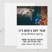 Cartes Pour Fêtes Annuelles Ruff Année 2020 Christmas Pet (Devant / Derrière)