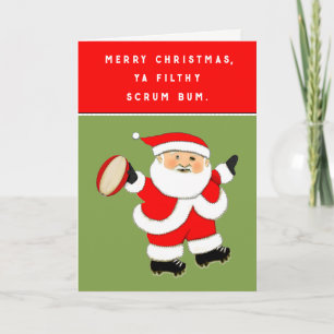 Cartes Pour Fêtes Annuelles rugby Christmas cards