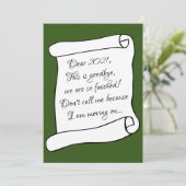 Cartes Pour Fêtes Annuelles Rupture avec 2021 Drôles de vœux de saison  (Debout devant)