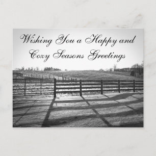 Cartes Pour Fêtes Annuelles Rural Landscape Postcards