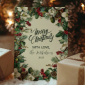 Cartes Pour Fêtes Annuelles Russe À feuillage persistant Berry Noël