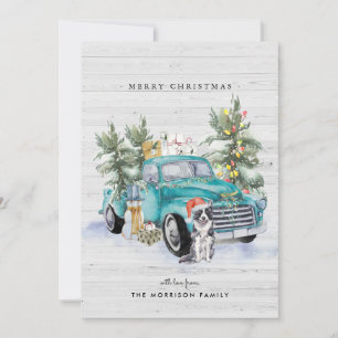 Cartes Pour Fêtes Annuelles Russe Ferme Camion Noël