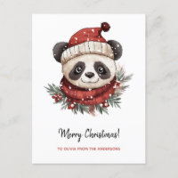Russe Panda Père Noël Joyeux Noël