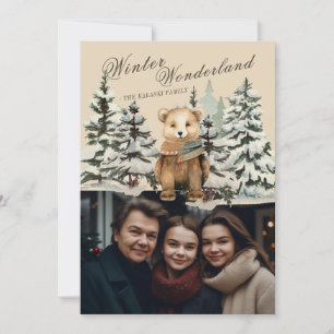 Cartes Pour Fêtes Annuelles Russe Winter Wonderland Photo Holiday