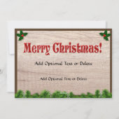 Cartes Pour Fêtes Annuelles Rustic Alpine Dairy Chèvre Noël Salutation (Dos)