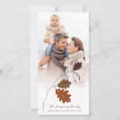 Cartes Pour Fêtes Annuelles Rustic Automne Bon thanksgiving Photo (Devant)