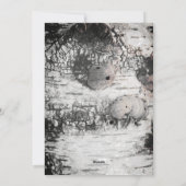 Cartes Pour Fêtes Annuelles Rustic Birch Bark Joyeux Noël Photo (Dos)