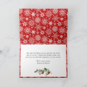 Cartes Pour Fêtes Annuelles Rustic Birch Christmas 5 PHOTOS Salutation (Intérieur)