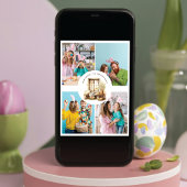 Cartes Pour Fêtes Annuelles Rustic Easter Beige Personalized Photo