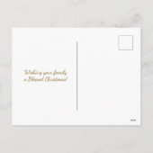 Cartes Pour Fêtes Annuelles Rustic Plaid Joyeux Noël Photo (Dos)